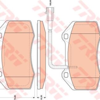 ON FREN BALATASI FISLI GRANDE PUNTO 199 1.4 ABARTH 12 / 07> 155PS.114KW