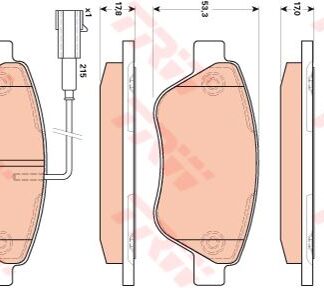 FREN BALATASIÖN ÇİFT FİŞLİ LINEA FIORINO PUNTO / BIPPER / NEMO 1.3 MTJ