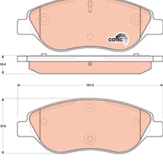 FREN BALATASI ON CIFT FISLI BRAVO EGEA HB STILO DELTA MITO 1,4 T-JET 1,3 D 07-