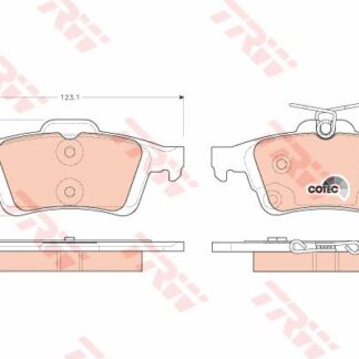 FREN BALATASI ARKA FOCUS C-MAX KUGA CONECT S40 V40 VECTRA C LAGUNA 508 MAZDA III 03-