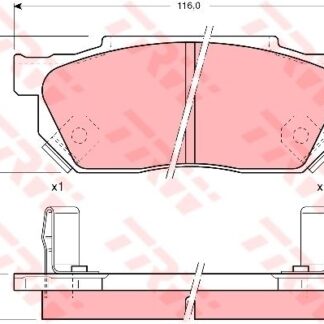 ON FREN BALATASI HONDA CIVIC 88-91 CRX 89-92 ACCORD 83-85 PRELUDE 86->