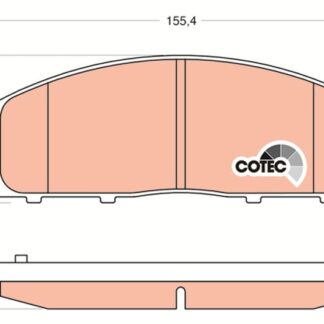 FREN BALATASI ON L200 2.5 06-12 / PAJERO 08- / L200 2.4 15- / FULLBACK 15-
