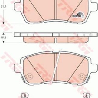 FREN BALATASI ÖN FIESTA VI 1.4 1.4 TDCI 1.6 TDCI 08> SWIFT 10> JUSTY 07> MAZDA II 07> SIRION 08>