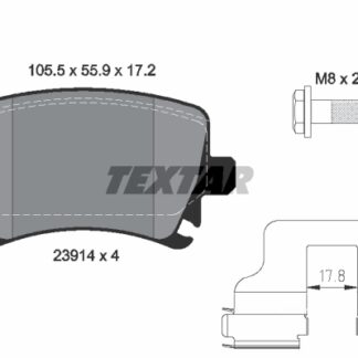 FREN BALATASI ARKA PASSAT-CADDY-GOLF5-GOLF6-JETTA-A3-LEON 04-