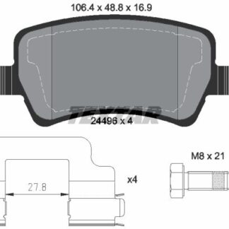 FREN BALATASI ARKA LAND ROVER RANGE ROVER EVOQUE 2.0-2.0 D-2.2 TD 11-19
