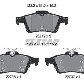 FREN BALATASI ARKA FOCUS C-MAX KUGA CONECT S40 V40 VECTRA C LAGUNA 508 MAZDA III 03-
