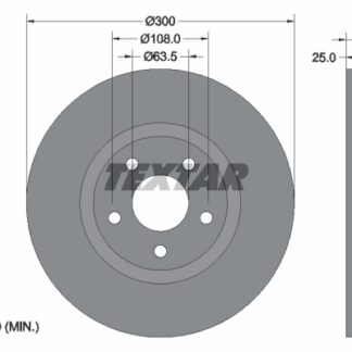 FREN DISKI ON [300 mm] FOCUS C-MAX CONNECT C30 C70 S40 V40 V50 07-