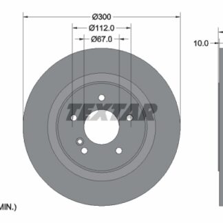 FREN DISKI ARKA W204-207 07-14
