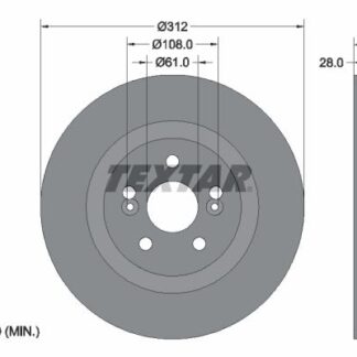 FREN DİSKİ ÖN ADET 312 mm 2.0 Dci CLIO III/MEGANE III SPORT 06-
