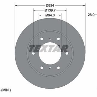 FREN DISKI ON L200 2.5 06-12 / PAJERO 10-13 (294-6)