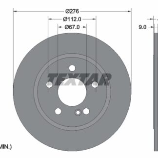 FREN DISKI ARKA W176-246-117 12-