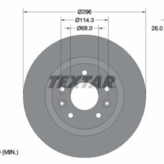 FREN DISKI ON QASHQAI J11 15- / XTRAIL 14- / KADJAR 15- (296-5)