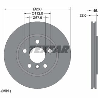 FREN DISKI ON ADET 2F45-F46-MINI F54-F55-F56-F57 14-19