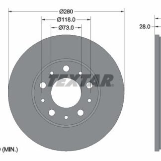 FREN DISKI ON (15 JANT 2850 mm) BOXER III/JUMPER III/DUCATO III 06-