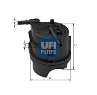 YAKIT FILTRESI [MUSURSUZ] FIESTA FUSION 206 307 BIPPER NEMO 1.4 TDCI HDI 02-