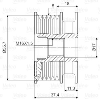 ALTERNATOR KASNAGI (5 KANALLI) CLIO KANGOO MEGANE K9K-K4M 03-