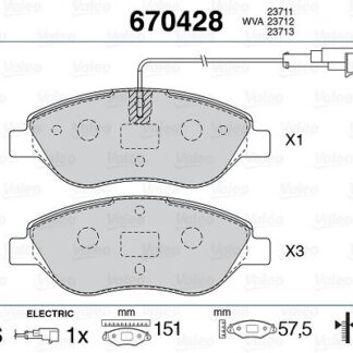 FREN BALATASI ON TEK FISLI BRAVO EGEA HB STILO DELTA MITO 1,4 T-JET 1,3 D 07-
