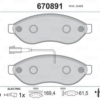 FREN BALATASI ÖN KISA ŞASE ( 15Q ) 2,2 DUCATO III / BOXER III / JUMPER III 06-