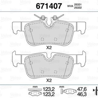 FREN BALATASI ARKA 1F40-2 F45-F46-X1 F48-X1 F49-X2 F39 MINI-F54-F60 14-18