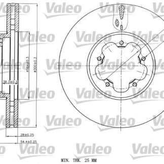 ON FREN DISK AYNASI TRANSIT V347 2.2 – 2.4 – 3.2TDCI ARKADAN CEKER 06> OLCU: (300 * 28)