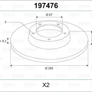 FREN DISKI ARKA X156 13> W176 12>18 W246 13>18 C117 13>18