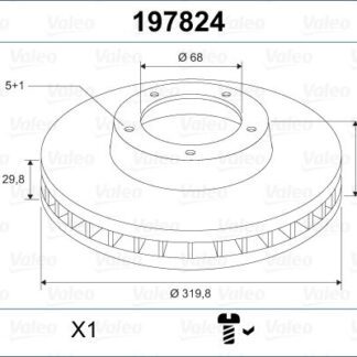 ON FREN AYNASI HAVALI SAG SOL AUDI A4 A5 Q5 (320X30MM) 08>>