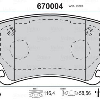 ARKA FREN BALATASI TRANSPORTER T5 / T6 1,9 / 2,0 / 2,5TDI 03> (FISSIZ)