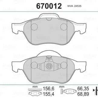ON FREN BALATASI CLIO III 06>12 MEGANE II 03>08 SCENIC II 03>08 LAGUNA III 07>15 1.4 1.5 DCI 1.6 1.9 DCI 2.0 16V