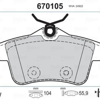 ARKA FREN BALATASI P308 RCZ C4 II DS4 1,6GTI / 1,6HDI / 2,0HDI 07 / 10>