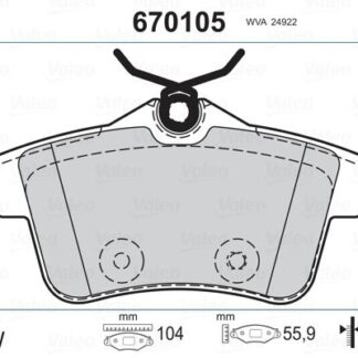 ARKA FREN BALATASI P308 RCZ C4 II DS4 1,6GTI / 1,6HDI / 2,0HDI 07 / 10>