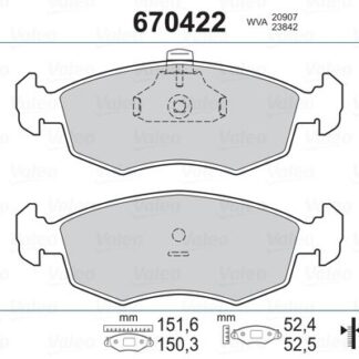 ON FREN BALATASI FIAT DOBLO 01>06 FIAT ALBEA PALIO 96> DACIA LOGAN 06>