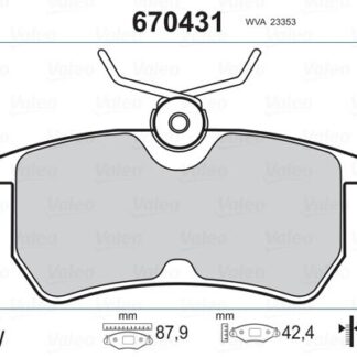 ARKA FREN BALATASI FOCUS 98>05 FIESTA VI 1,0 / 1,5TDCI / 1,6TI 12 />15