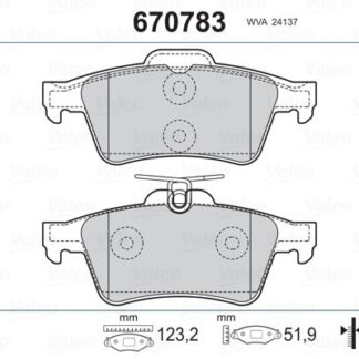 ARKA FREN BALATASI LAGUNA II III VECTRA C C MAX FOCUS II 04 /> FOCUS II C MAX (03 07) CONNECT 1,8TDCI 02 /> VOLVO S40 JAGUAR XF / XJ / XK MAZDA 3 MAZDA 5 P508 C5 III