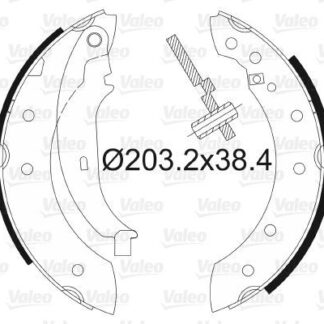 KAMPANA BALATA CLIO SYMBOL II 08> CLIO II 98> LAGUNA I 94> / LOGAN I 04> / P106 II 96> P206 98> P206 + TE3 09> P306 93> / SAXO 96> 203X38