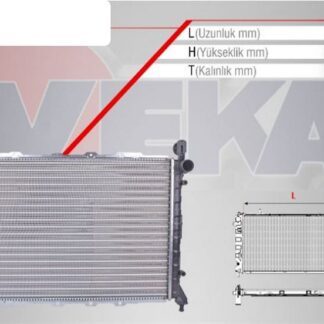 SU RADYATORU MEKANIK ALFA ROMEO 145 (930) 1.4 M-T AC +– 1994-2001