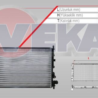 SU RADYATÖRÜ ESCORT V VI 94> 1.4 1.6 CFI 1.4 1.6 1.8 EFI ESCORT VII 95> ORION III 90> MEKANİK