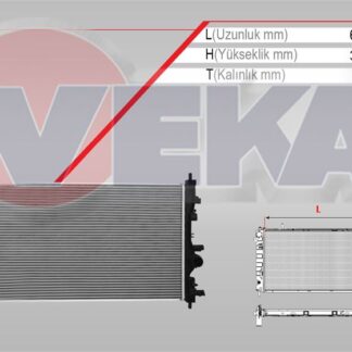 SU RADYATORU BRAZING OPEL ASTRA J 1.4İ A-T AC+/- 2009-2016