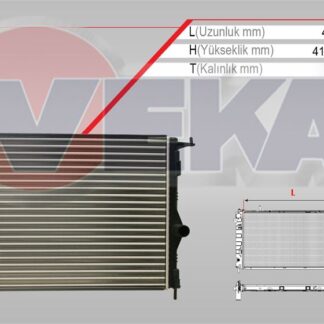SU RADYATORU MEKANIK DACIA LOGAN (LS) 1.4 MPI M-T AC- 2004-2012
