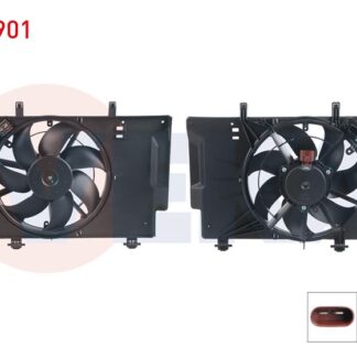 FAN MOTORU (SU+KLIMA) DAVLUMBAZLI TEKLI FAN REZISTANSLI FORD FIESTA VI 1.4 TDCI M-T AC+ 2008-2012