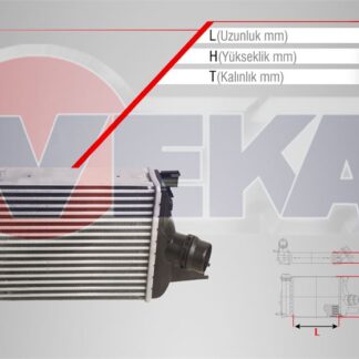 TURBO RADYATORU (INTERCOOLER) RENAULT SYMBOL III (JZ0/1) 1.5 DCI 2012-