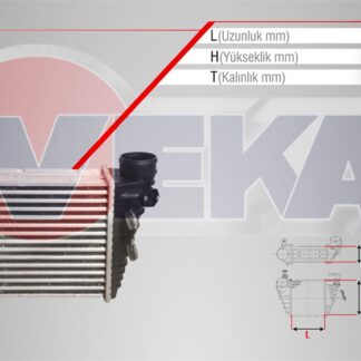TURBO RADYATORU (INTERCOOLER) VOLKSWAGEN GOLF IV (1J1) 1.8 T 1997-2005