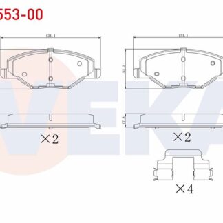 FREN BALATA ON SKODA FABIA II 1.2 2006-2015 / 1.2 TSI 2006-2015 / 1.4 2006-2015 / 1.6 2006-2015