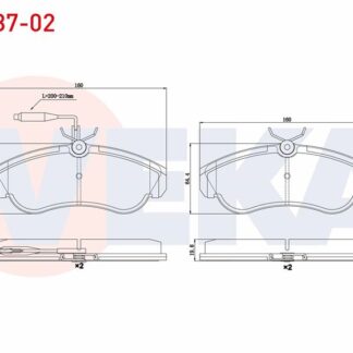 FREN BALATASIÖN FİŞLİ DUCATO 94>02 / BOXER 94>02 / JUMPER 94>02 18Q