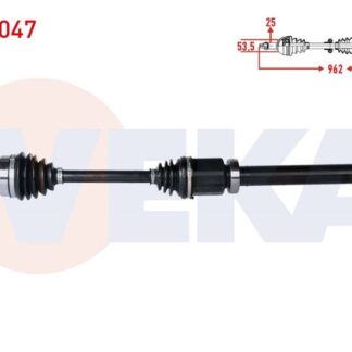 KOMPLE AKS SAG ON FORD TRANSIT CONNECT 1.8 TDCI 75-90 HP UZUNLUK 962MM 2002-2013
