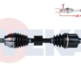 KOMPLE AKS SOL ON FORD FOCUS 1.6 TDCI A-T UZUNLUK 623MM 2015-
