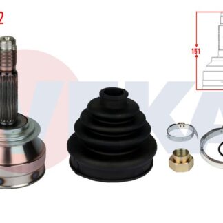 AKS KAFASI SOL-SAG ON DIS FIAT UNO 70 1.4İ 20×20×43 UZUNLUK 150,3 MM 1994-2000
