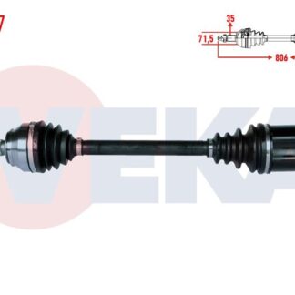 KOMPLE AKS SOL ON FIAT DUCATO (250) 2.3 MTJ UZUNLUK 806MM 2006-2014