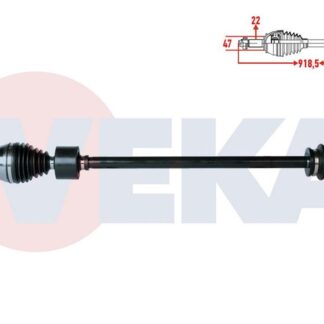 KOMPLE AKS SAG ON FIAT PALIO 1.2İ 16V C513 SANZUMAN UZUNLUK 918,5 MM 1996-1999