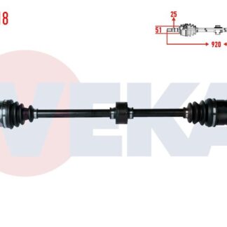 AKS ÖN SAĞ KOMPLE CORSA D 06> 1.3 CDTI / AVEO 1.3 11-14 920MM