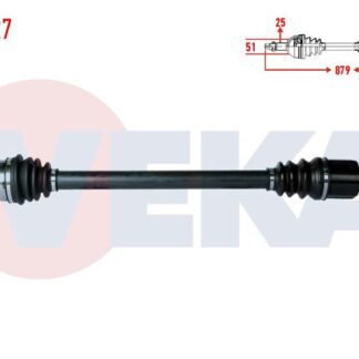 KOMPLE AKS SAG ON PEUGEOT BIPPER (AA) 1.4 HDI UZUNLUK 879MM 2008-